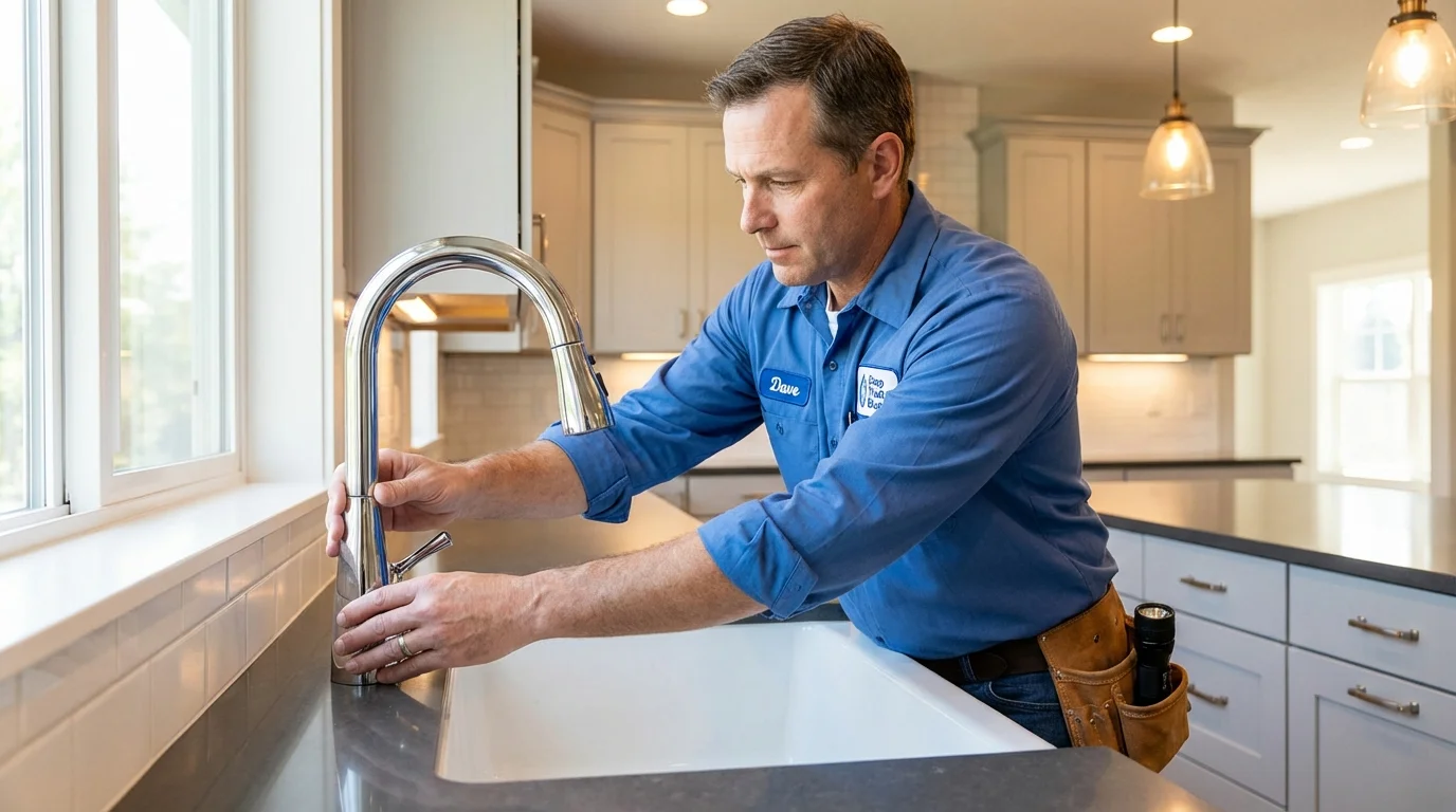 Kitchen faucet installation by Johns Plumbing LLC in Lavonia